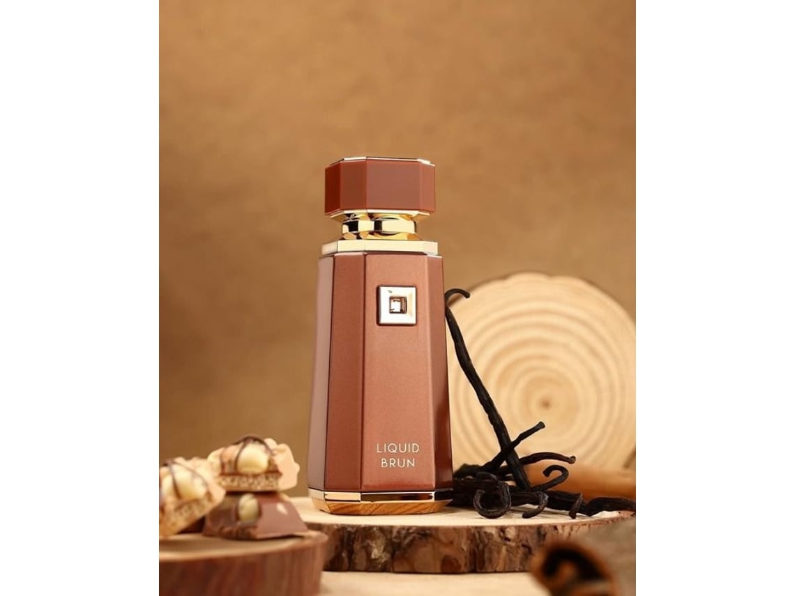 Liquid Brun – Perfume Amadeirado & Gourmand Masculino | Luxos do Oriente