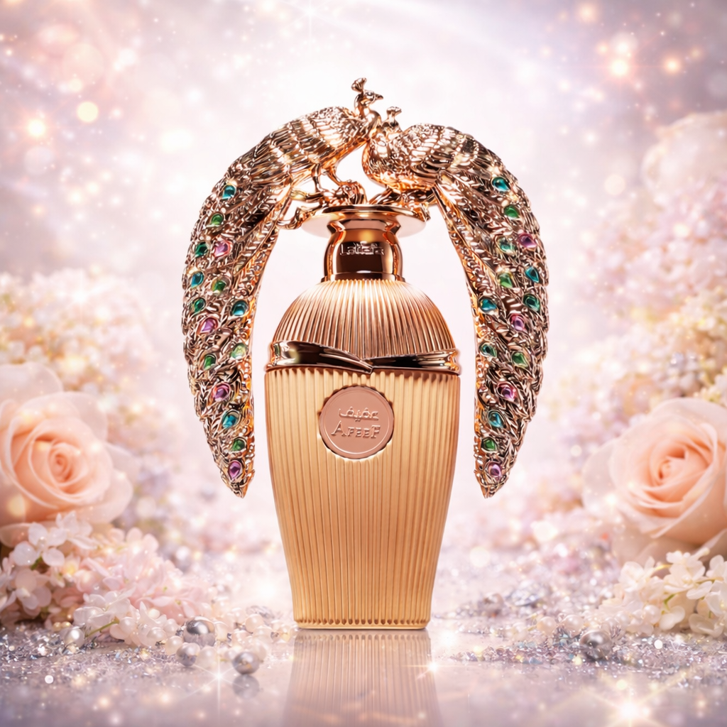 Afeef by Oud de Ouro, a stylish fragrance bottle showcasing intricate design and rich scent appeal.