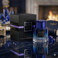 Frasco de Eau de Parfum Niche Sapphire da Armaf, com design elegante e detalhes em azul, para fragrância luxuosa e sofisticada.