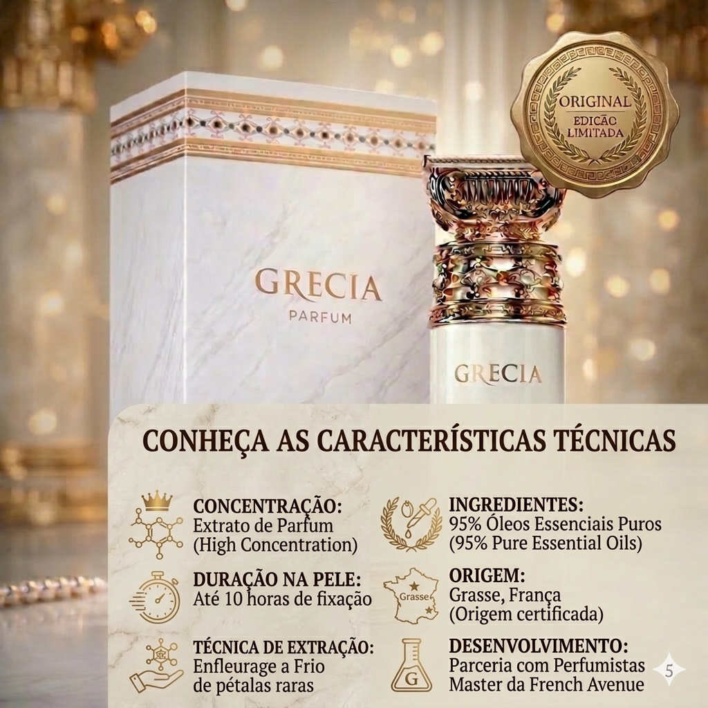 Vaso de vidro transparente com design francês na coleção Grécia – French Avenue da Oud de Ouro