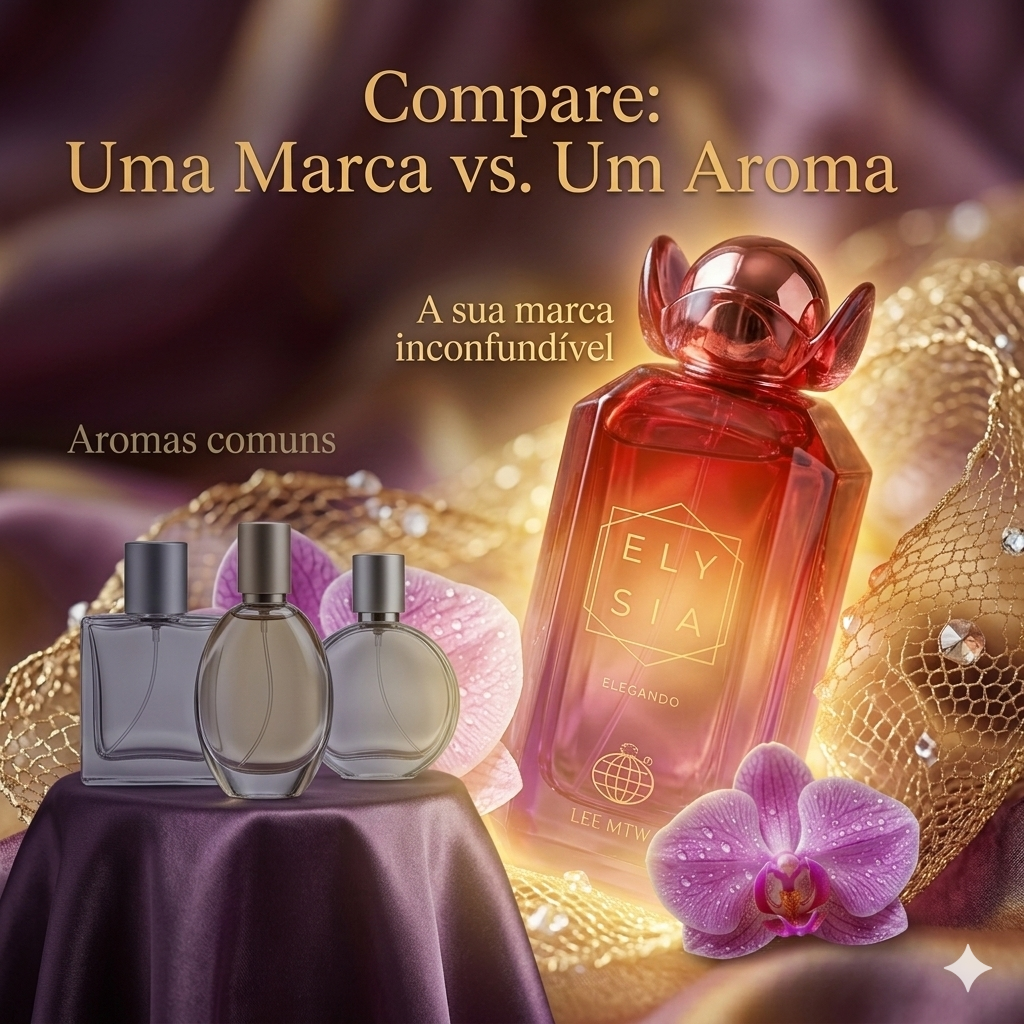 Elysia Elegance Eau de Parfum bottle by Luxos do Oriente with elegant design and floral notes visible in the image.