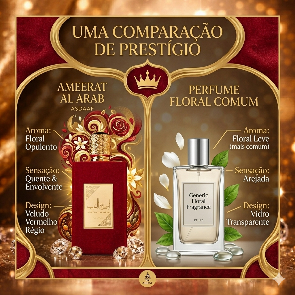 Perfume Ameerat Al Arab Asdaf Lattafa Oud de Ouro, frasco de 100ml com design elegante e aromático.