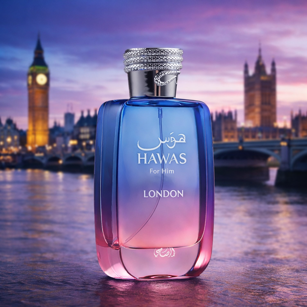 Hawas London For Him – Eau de Parfum - Rasasi Original - Luxos do Oriente 