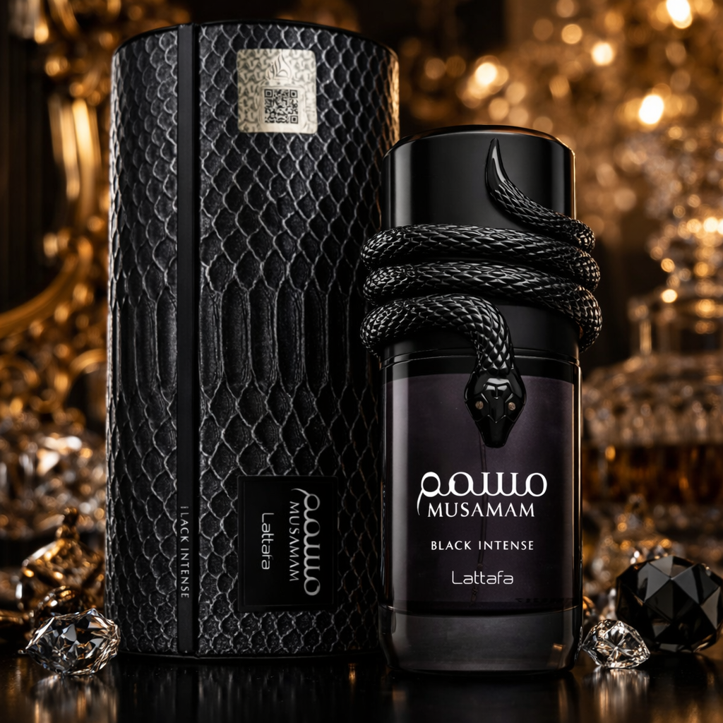 Musamam Black Intense - Lattafa Original – Eau de Parfum - Luxos do Oriente 