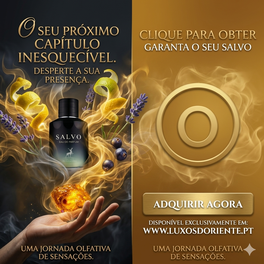 Frasco de Eau de Parfum Salvo Maison Alhambra Original, embalagem elegante da Luxos do Oriente, com detalhes dourados.