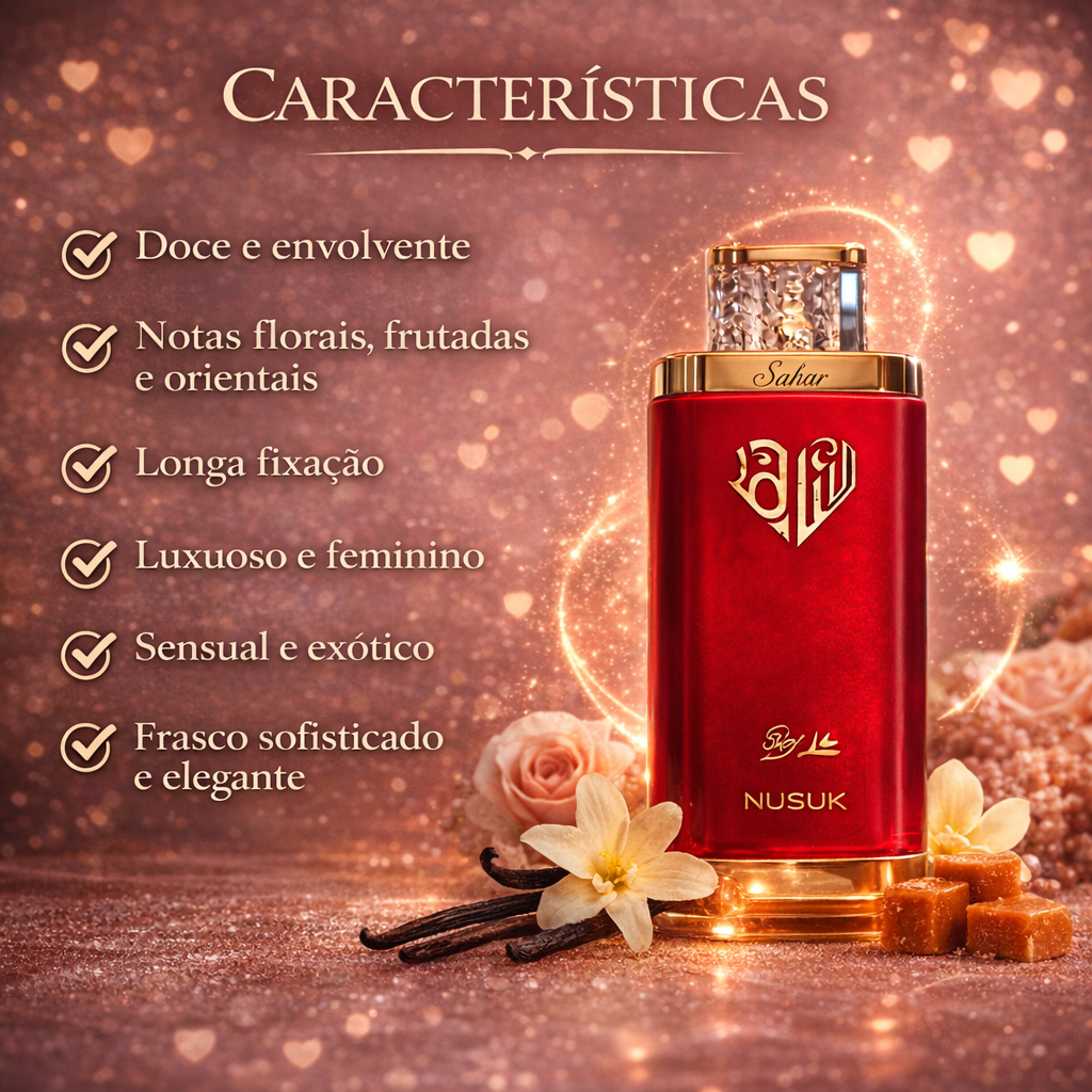 Sahar – Extrait de Parfum - Nusuk Original - Luxos do Oriente 