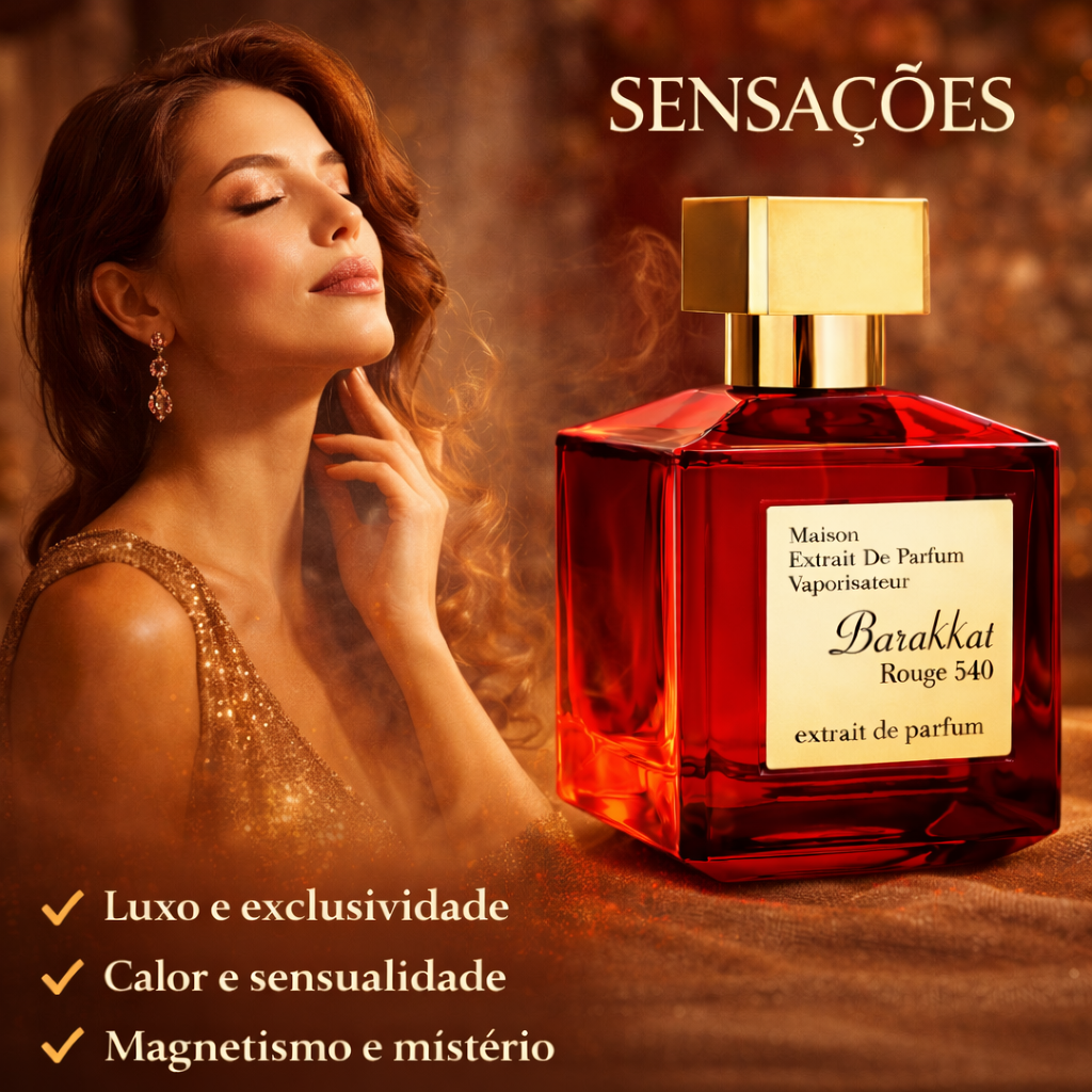 Barakkat Rouge 540 -  Extrait de Parfum - Fragrance World Original - Luxos do Oriente 