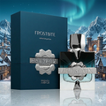 Frasco de Aromatix Frostbite, extrait de parfum Luxos do Oriente, com design elegante e rótulo visível, sobre fundo neutro.