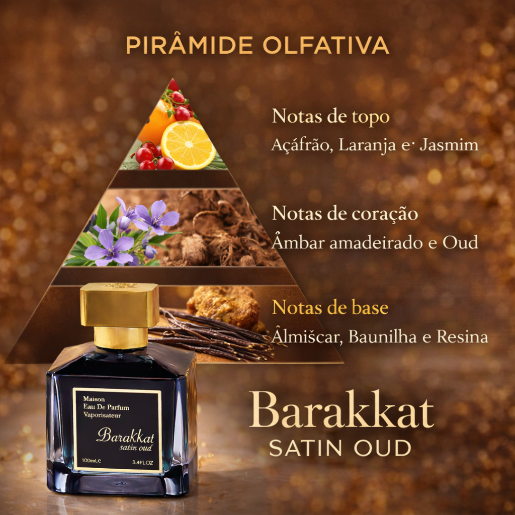 Barakkat Satin Oud – Eau de Parfum - Fragrance World Original - Luxos do Oriente 