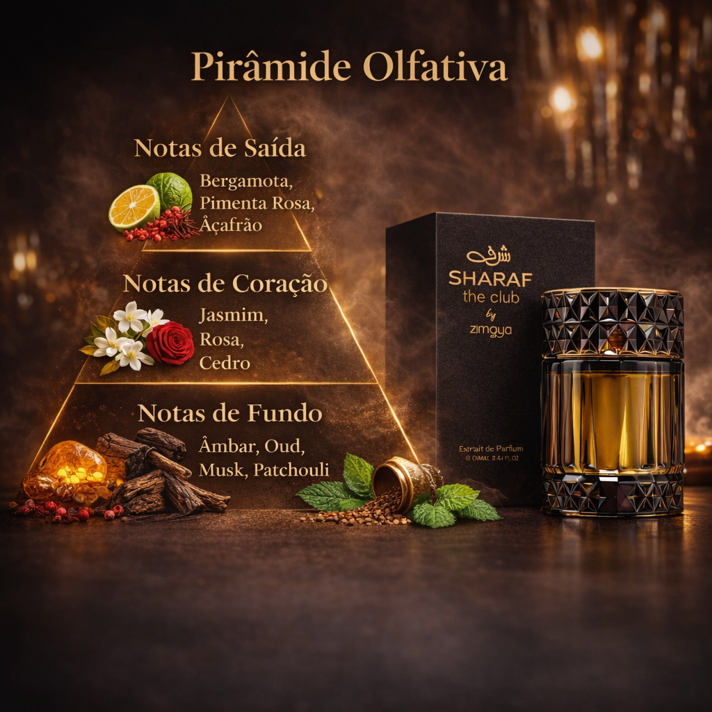 Sharaf The Club – Extrait de Parfum - Zymaia Original - Luxos do Oriente 