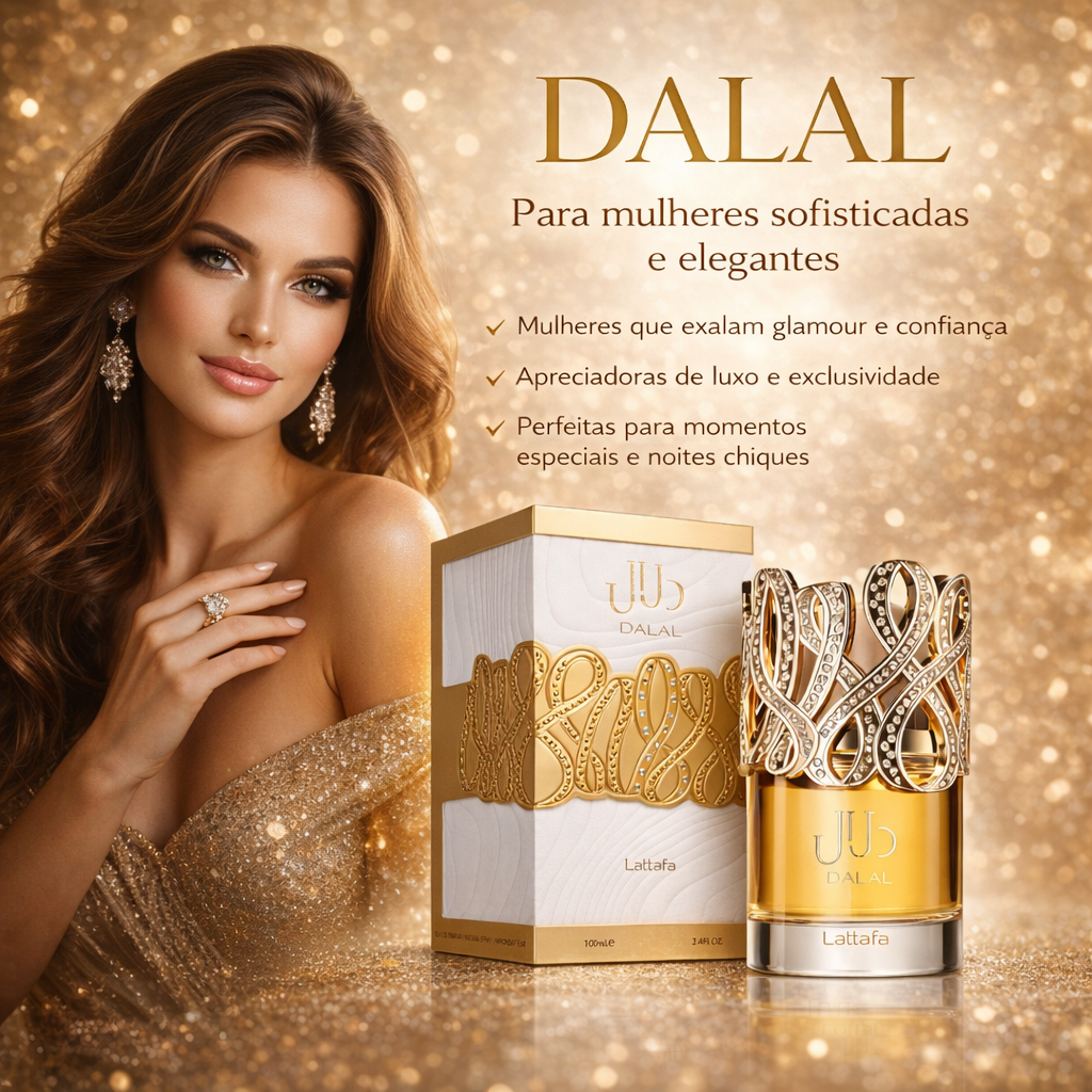 Dalal – Eau de Parfum - Lattafa Original - Luxos do Oriente 