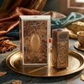 Perfume Eau de Parfum Raghad da Lattafa, frasco elegante com detalhes dourados e rótulo visível.