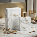 Frasco de perfume Rayhaan Italia Eau de Parfum Rayhaan Original, fragrância floral e aromática, embalagem elegante.