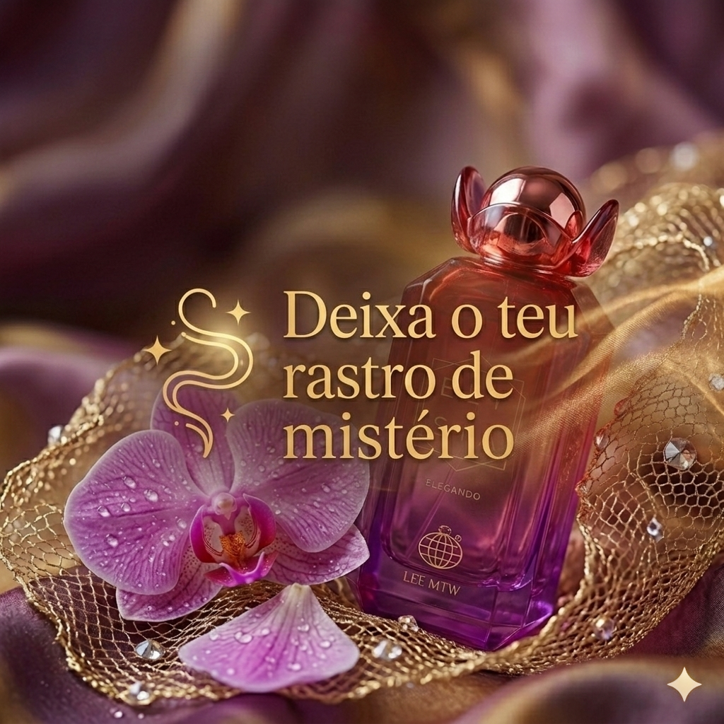 Elysia Elegance Eau de Parfum by Luxos do Oriente in a sleek bottle with floral and fruity notes.
