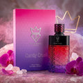 Perfume Candy Crush Eau de Parfum Luxos do Oriente, frasco elegante com detalhes dourados e aroma doce e envolvente.