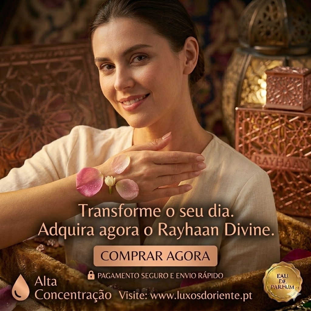 Frasco de perfume Rayhaan Divine Original da Luxos do Oriente, com design elegante e frasco de eau de parfum.