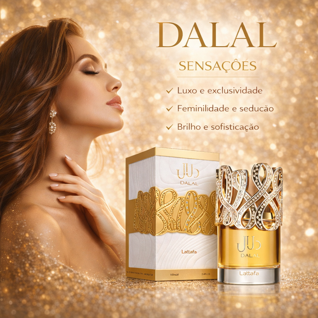 Dalal – Eau de Parfum - Lattafa Original - Luxos do Oriente 