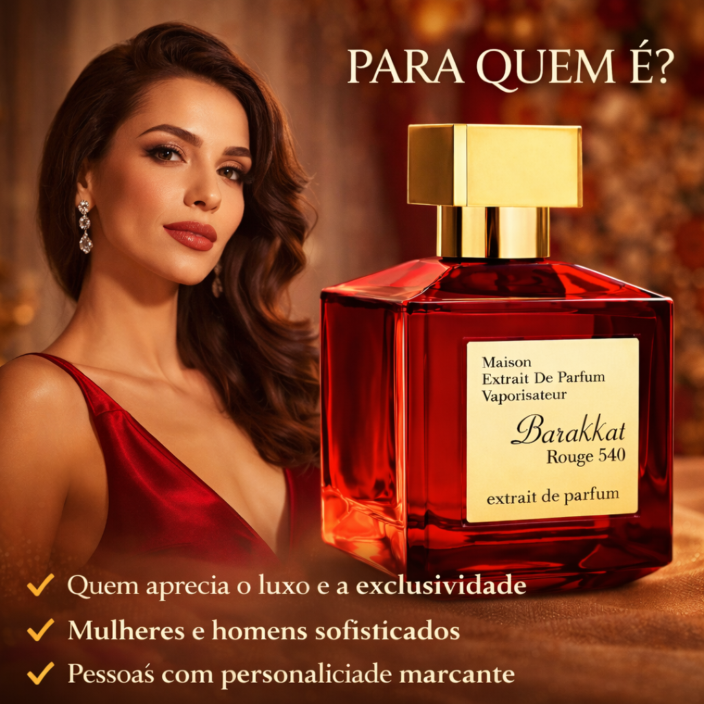 Barakkat Rouge 540 -  Extrait de Parfum - Fragrance World Original - Luxos do Oriente 