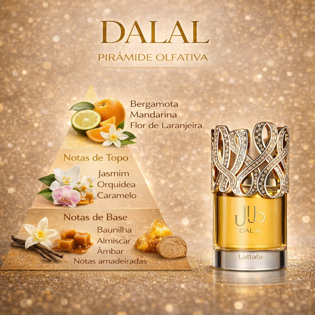 Dalal – Eau de Parfum - Lattafa Original - Luxos do Oriente 