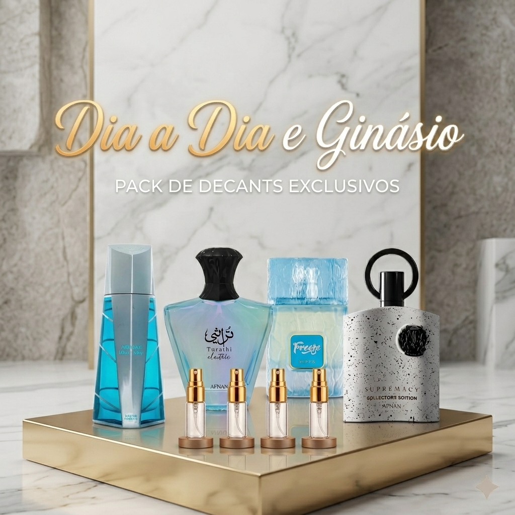 Pack Decants "Dia a Dia & Ginásio" 4x5ml
