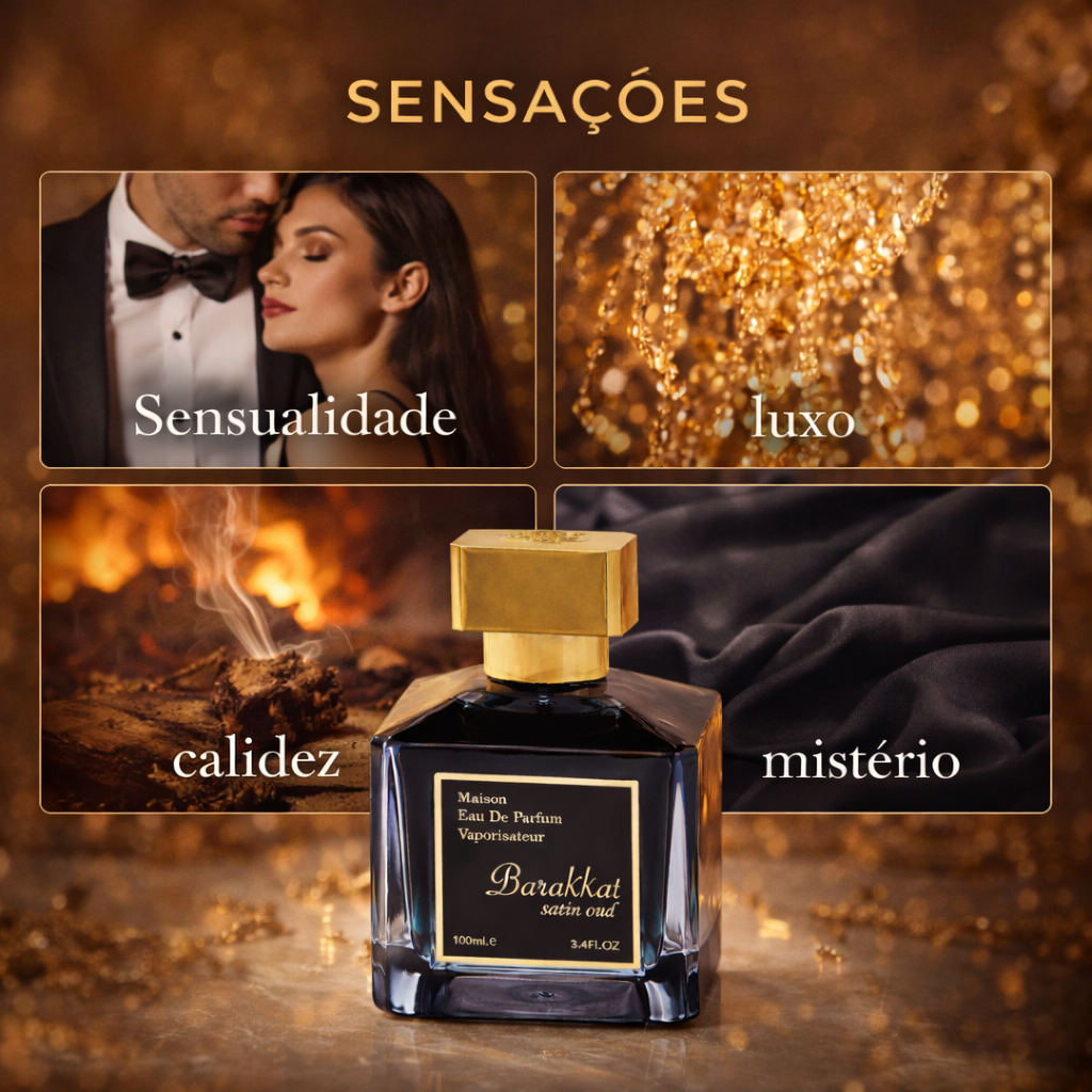 Barakkat Satin Oud – Eau de Parfum - Fragrance World Original - Luxos do Oriente 