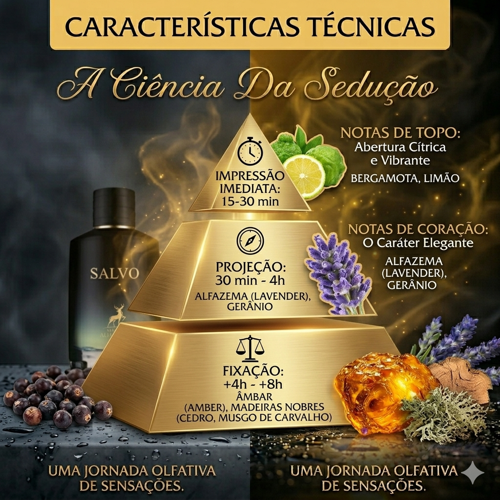 Frasco de Eau de Parfum Salvo – Maison Alhambra Original da Luxos do Oriente, com design elegante e detalhes dourados.
