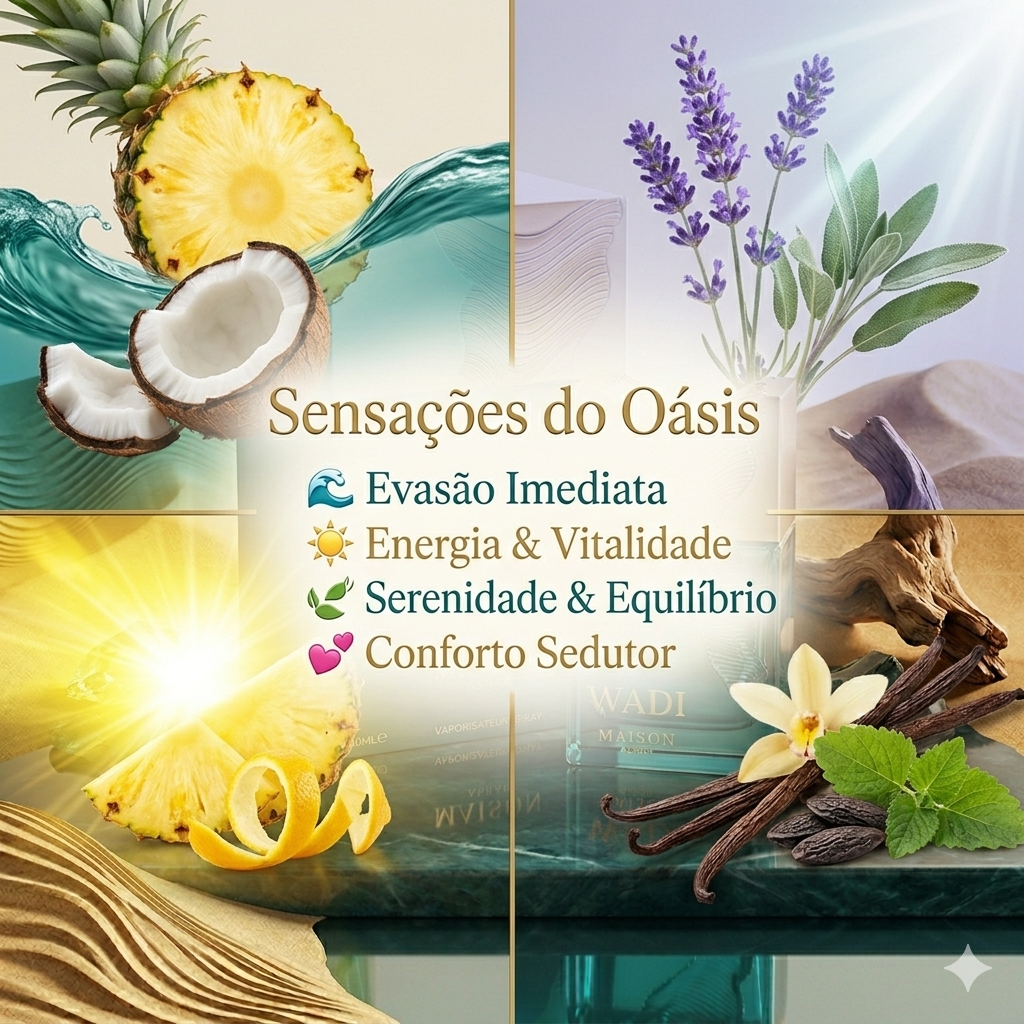 Frasco de perfume Wadi Eau de Parfum da Maison Asrar, com design elegante e detalhes dourados, para um aroma oriental sofisticado.