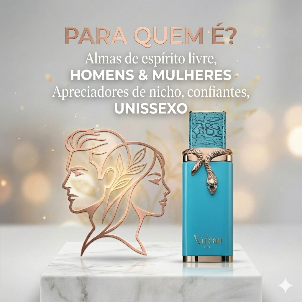 Vulcan Feu Oud de Ouro, perfume francês Avenue Original em embalagem elegante, com frasco de vidro e rótulo detalhado.