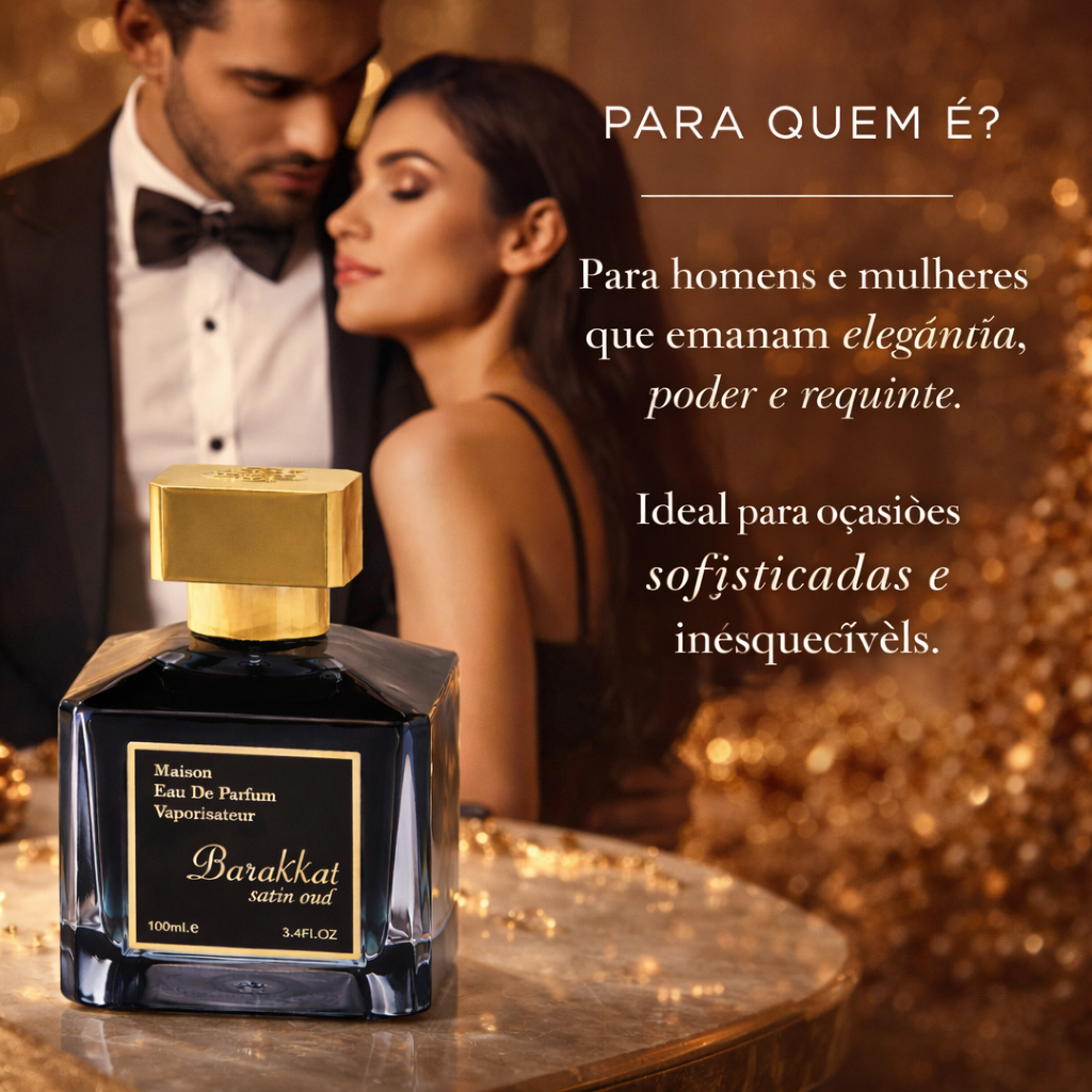 Barakkat Satin Oud – Eau de Parfum - Fragrance World Original - Luxos do Oriente 