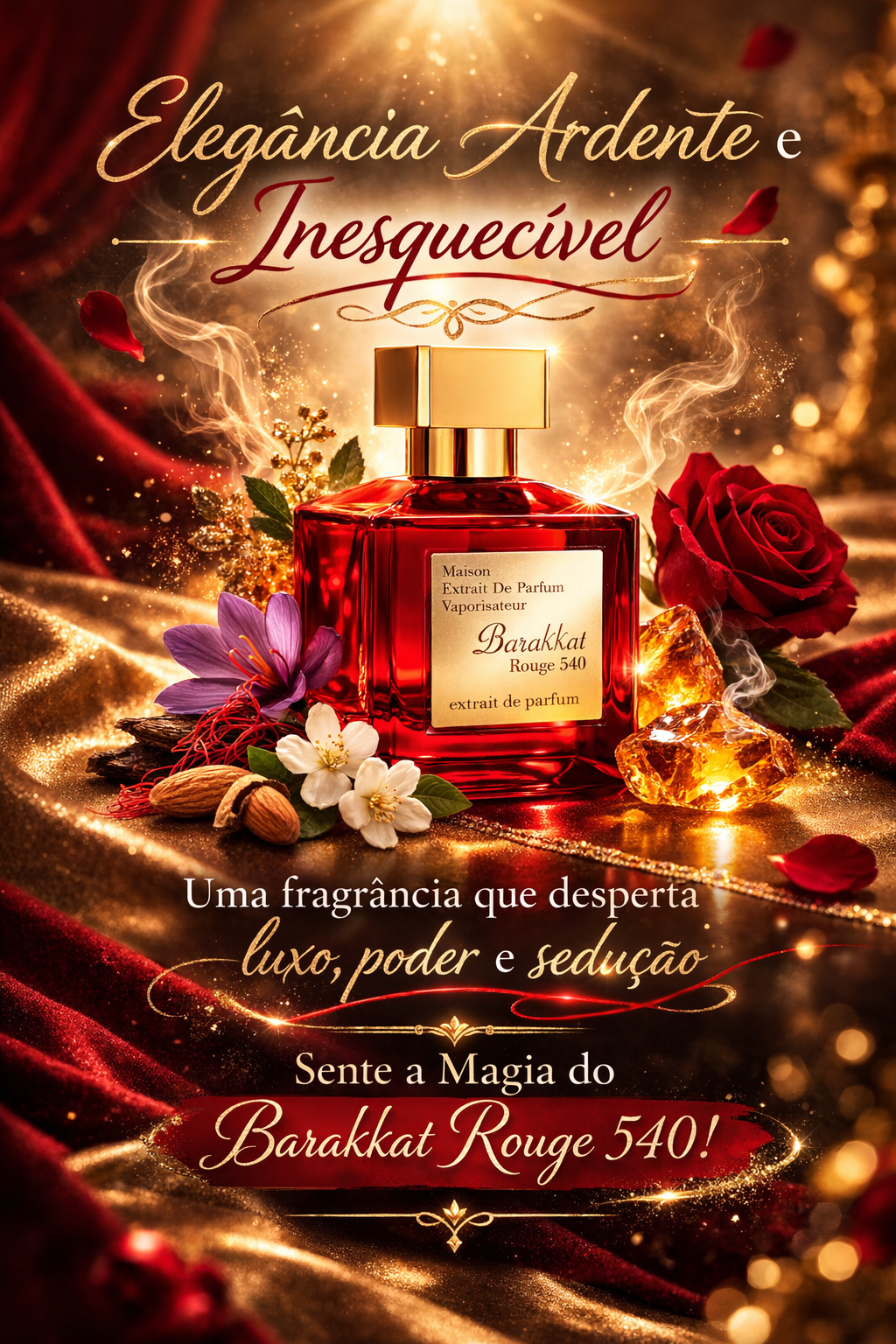 Barakkat Rouge 540 -  Extrait de Parfum - Fragrance World Original - Luxos do Oriente 