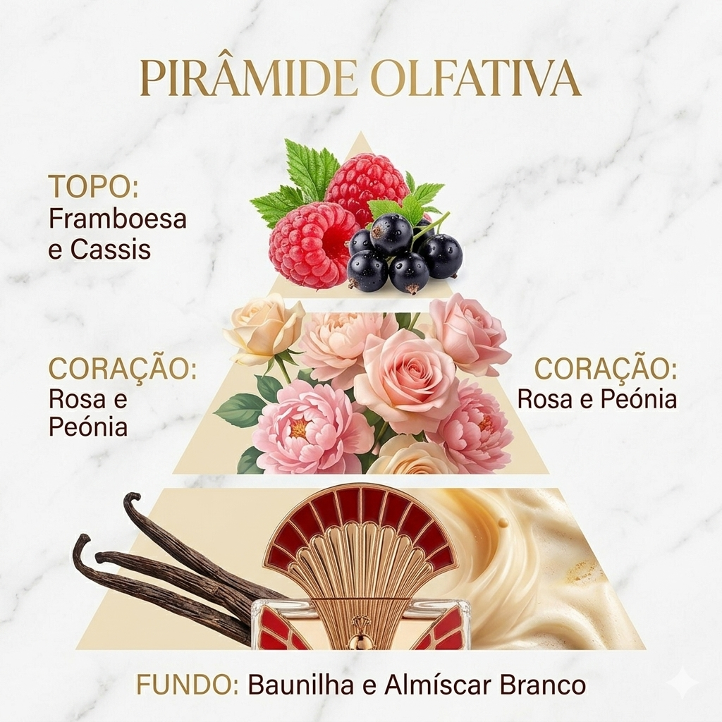 Frasco de perfume La Charmante Éclatant da Maison Alhambra, embalagem elegante do Eau de Parfum Luxos do Oriente